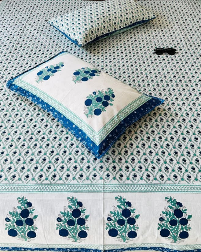 Zara - Everyday Cotton Bedsheet | Blue