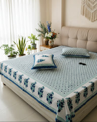 Zara - Everyday Cotton Bedsheet | Blue