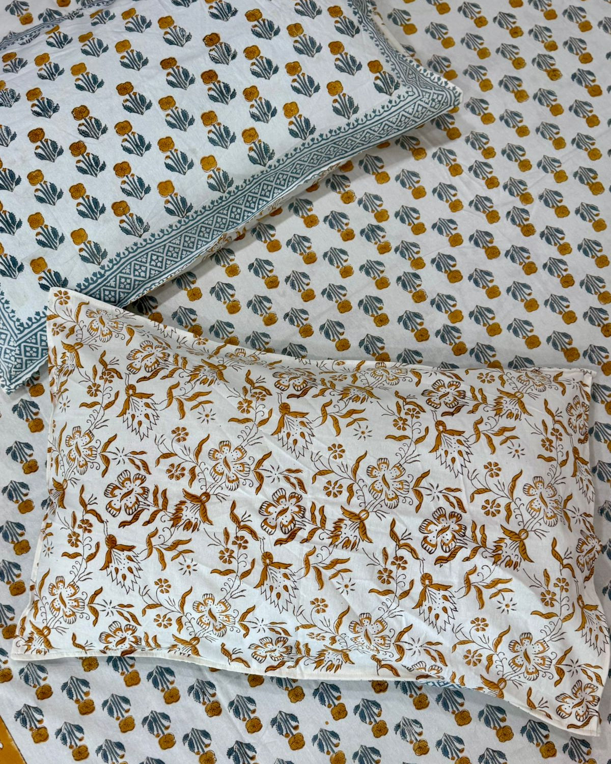Zareen - Everyday Cotton Bedsheet | Hand Block