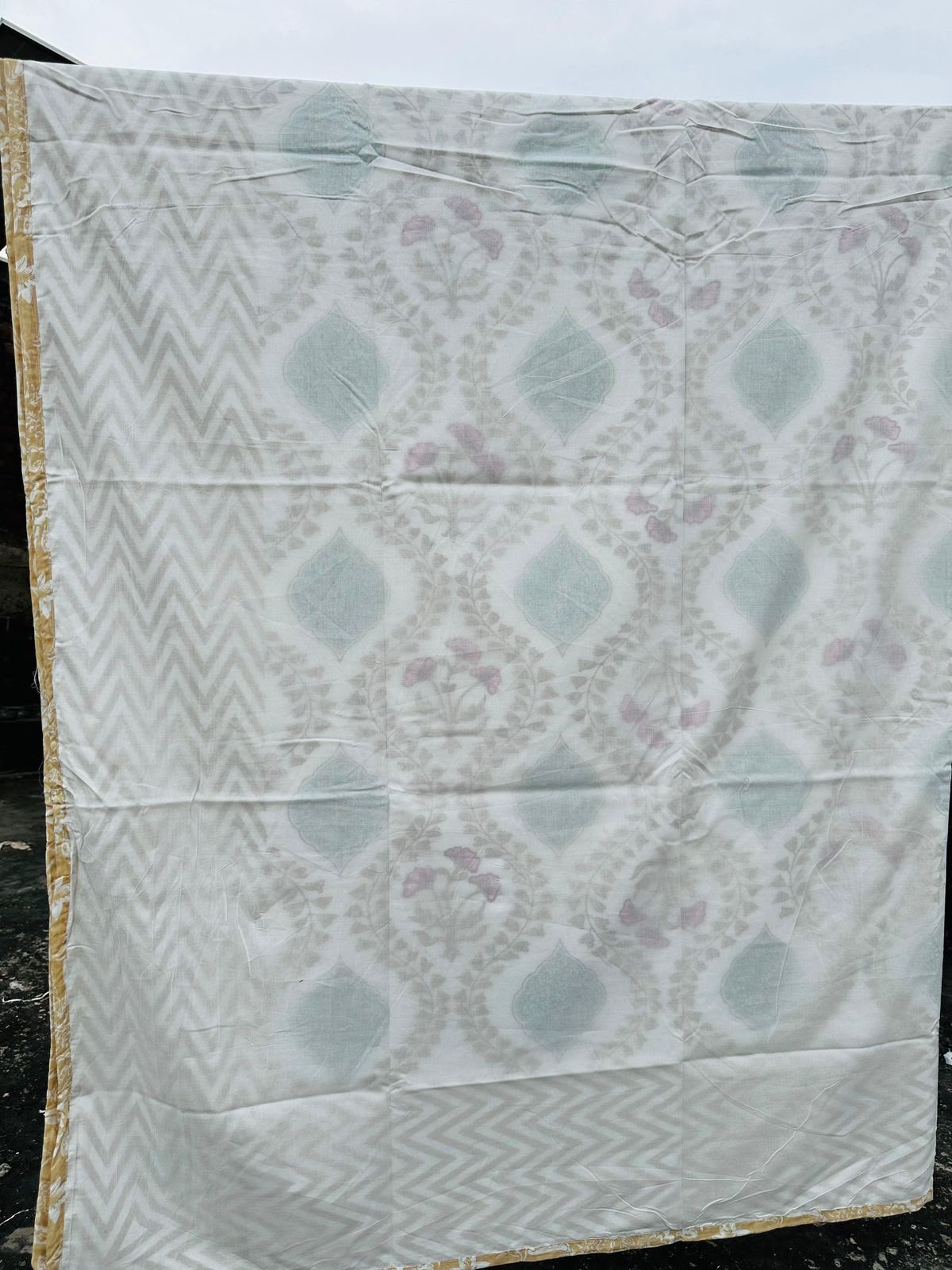 Bahaar -  Premium Muslin Cotton Dohar | Brown