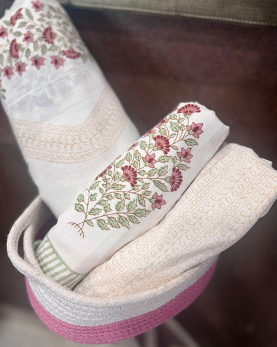 Vamika - The Divine Bedsheet | Soft Fine Cotton | Green