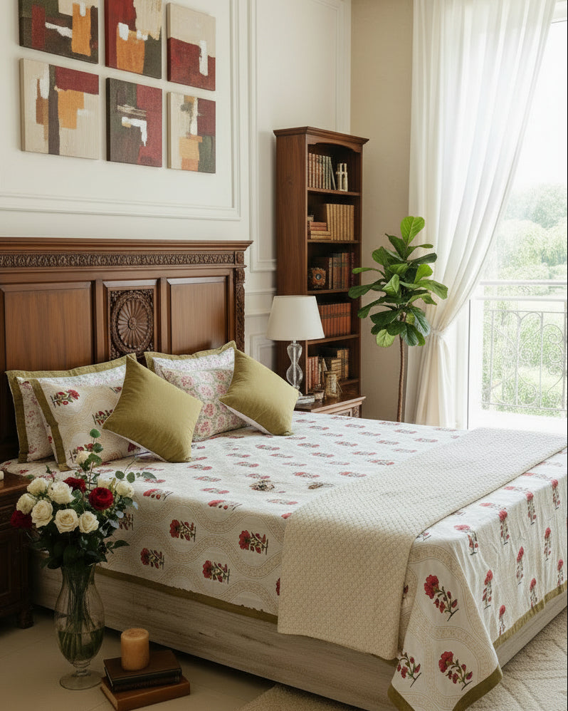Komal - Everyday Cotton Bedsheet | Brown