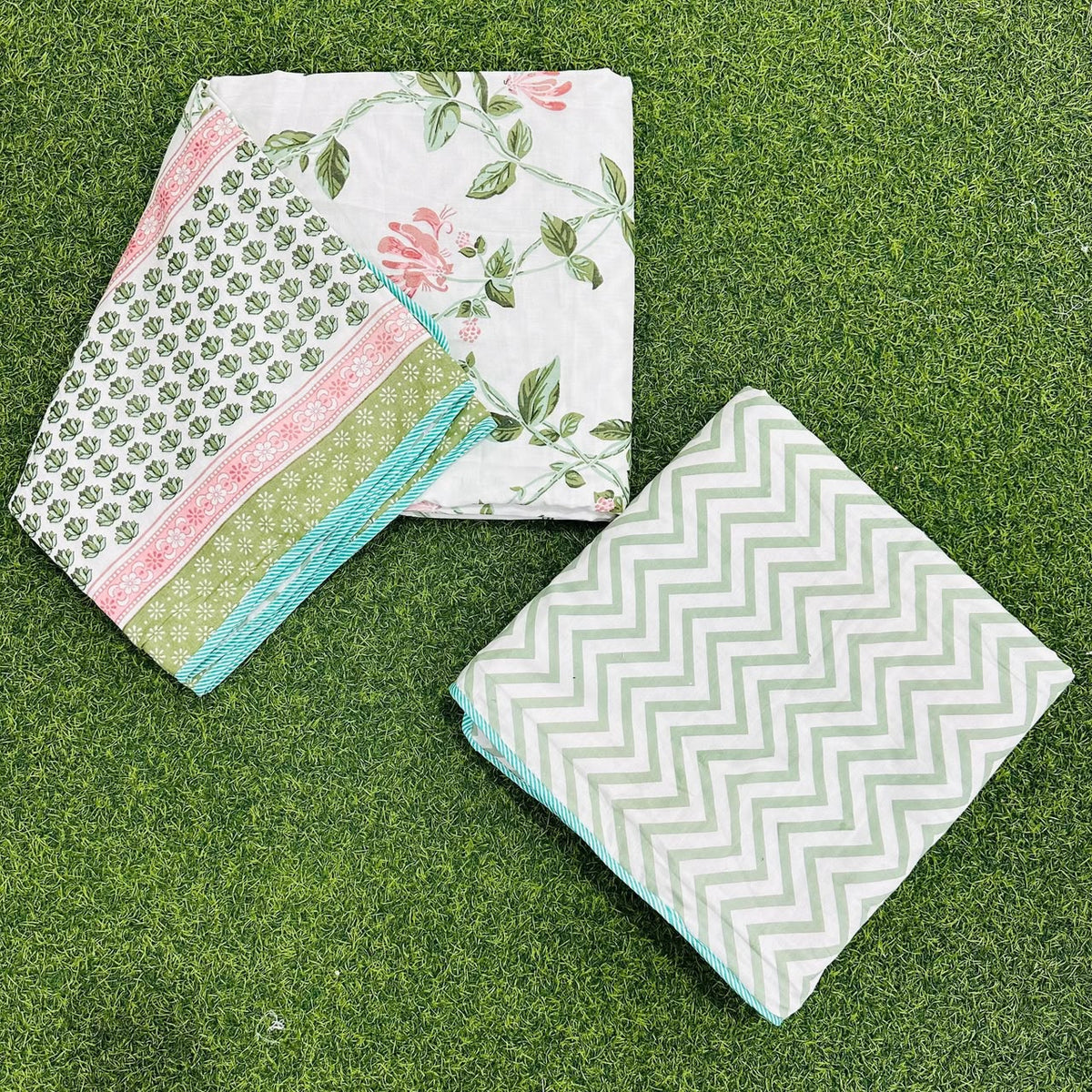 Latika - Reversible Cotton Mulmul Dohar | Pink