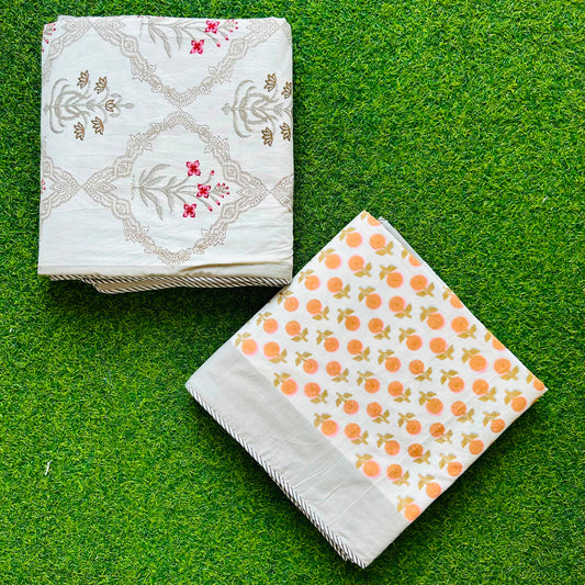 Mehek - Reversible Cotton Mulmul Dohar | Grey