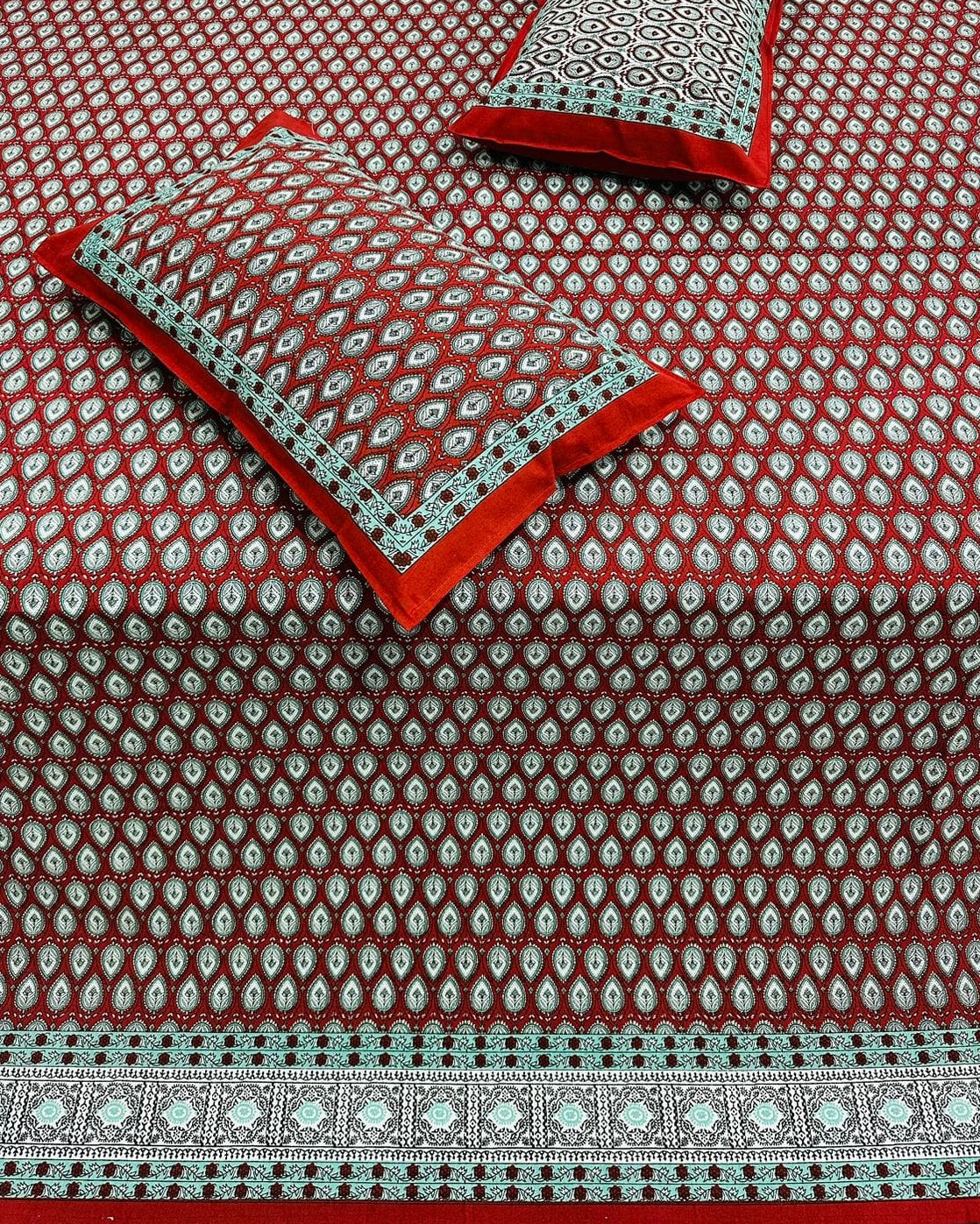 Naina - Everyday Cotton Bedsheet | Red