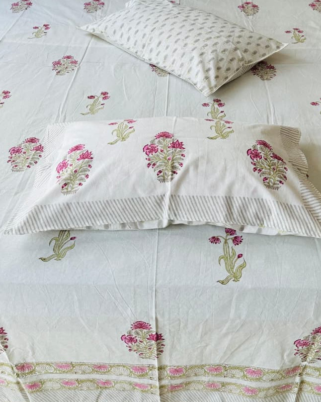 Nazneen - Everyday Cotton Bedsheet | Hand Block