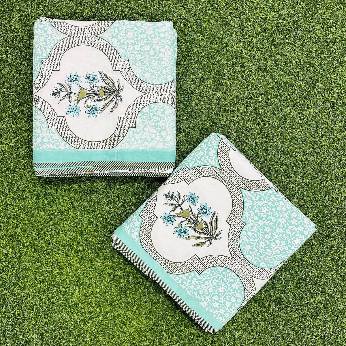 Neerja - Reversible Cotton Mulmul Dohar | Green