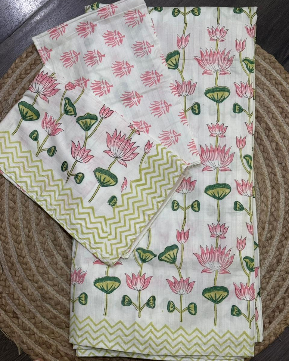 Padma - Everyday Cotton Bedsheet | Hand Block