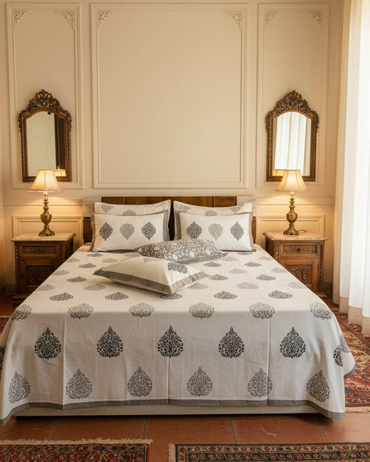 Patralekha - Everyday Cotton Bedsheet | Grey