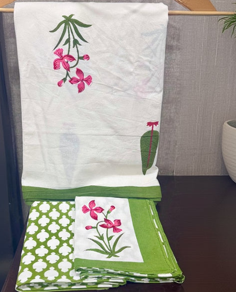 Pushpita - Everyday Cotton Bedsheet | Green