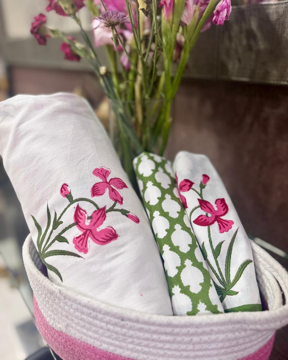 Pushpita - Everyday Cotton Bedsheet | Green