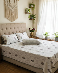 Soumya - Everyday Cotton Bedsheet | Grey